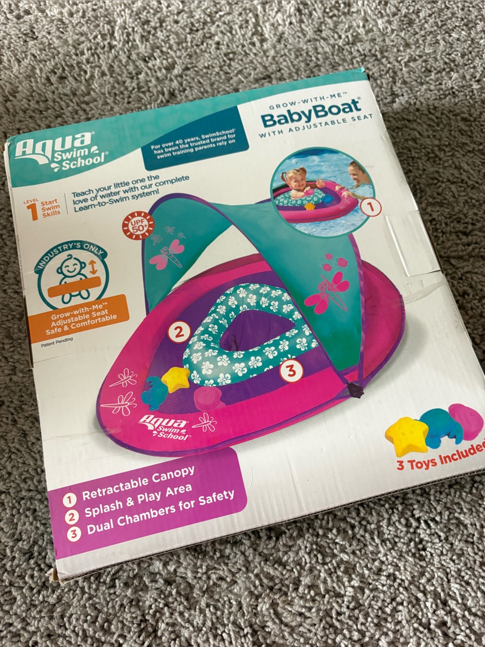 BabyBoat Infant Float - Pink & Teal